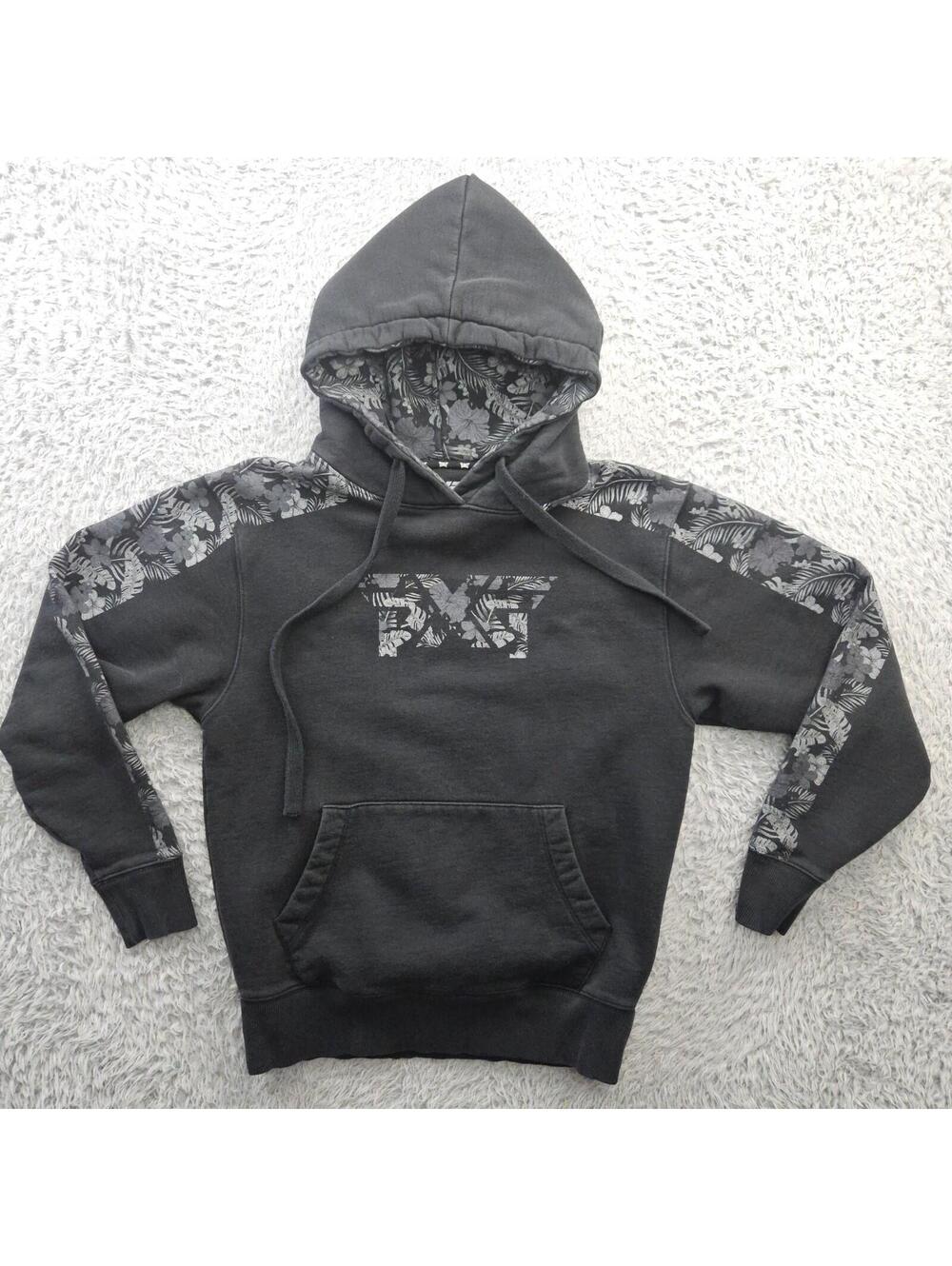 PXG Parsons Xtreme Golf Hoodie S Sweatshirt Men Black Floral HQ-MN-FL01